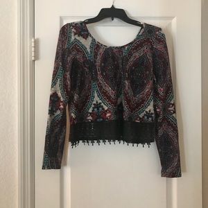 Long Sleeve crop Top